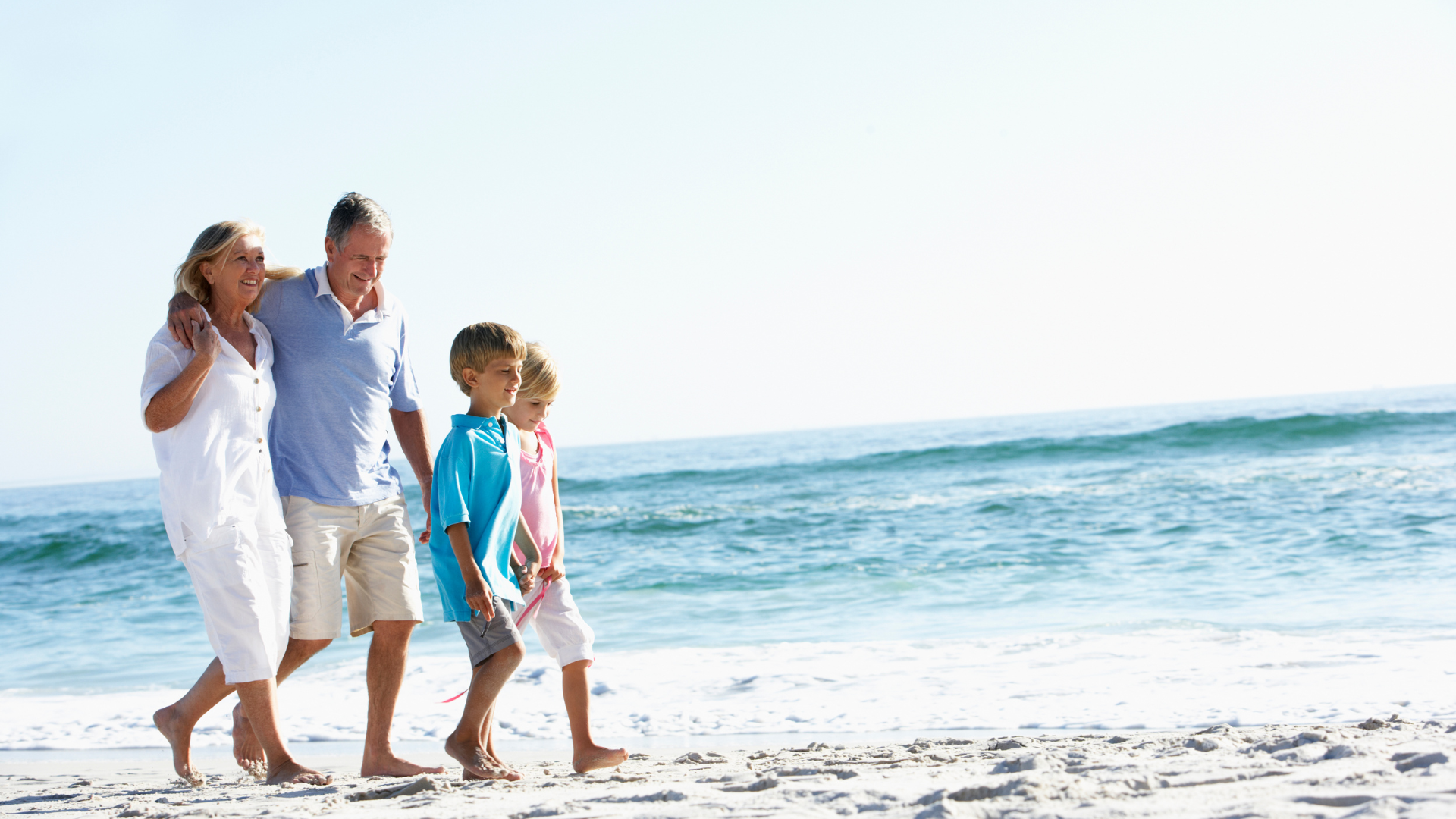 vacances mer grands parents petits enfants